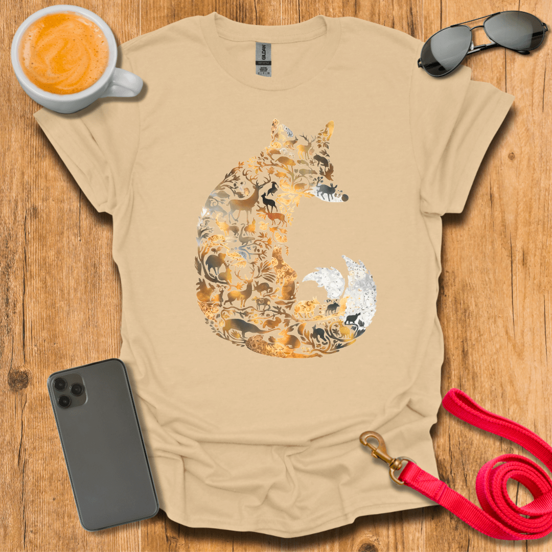 Fox - Forest Animal Collage