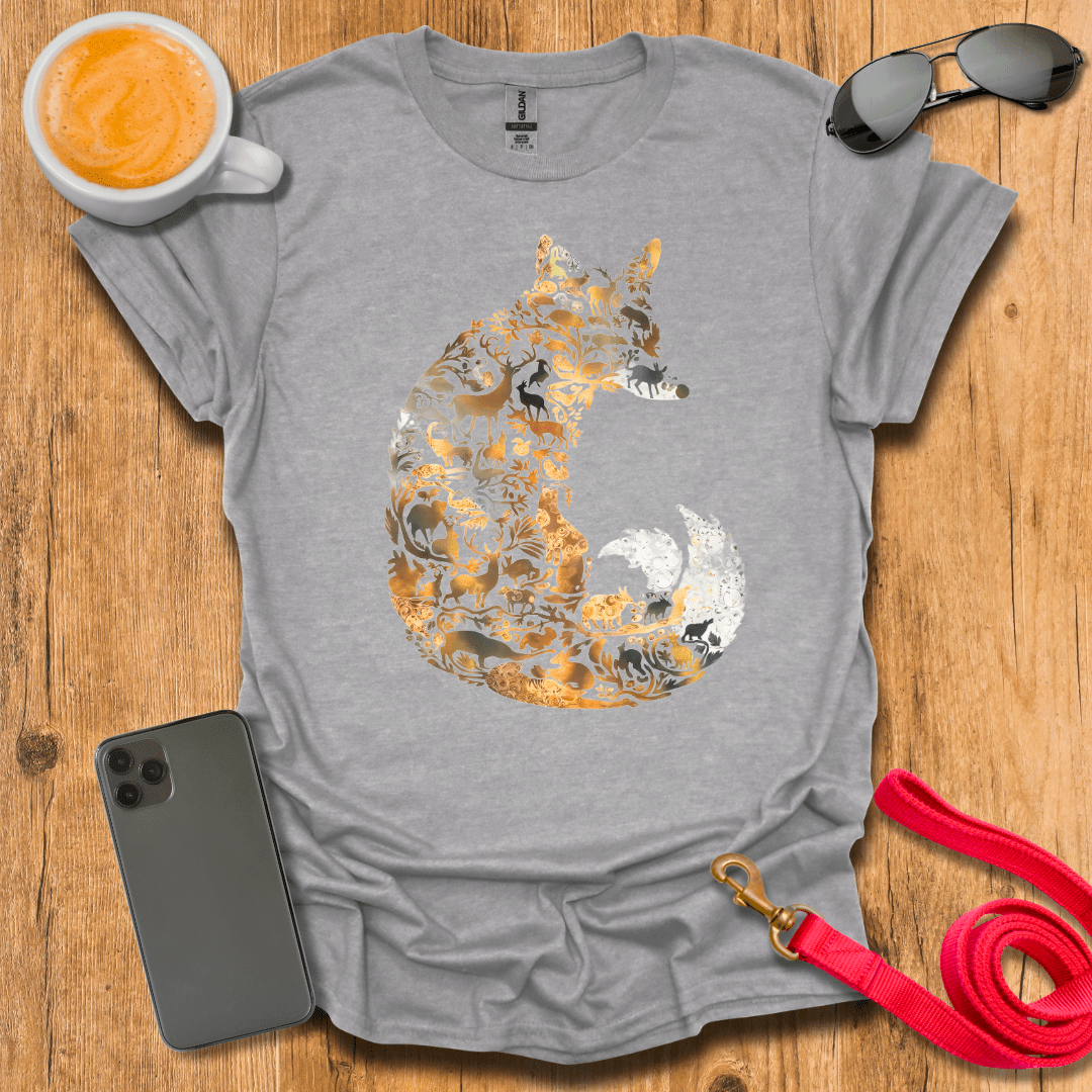 Fox - Forest Animal Collage