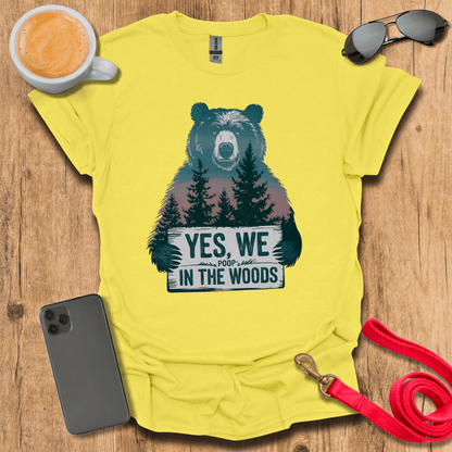 Bears do poop in the woods?